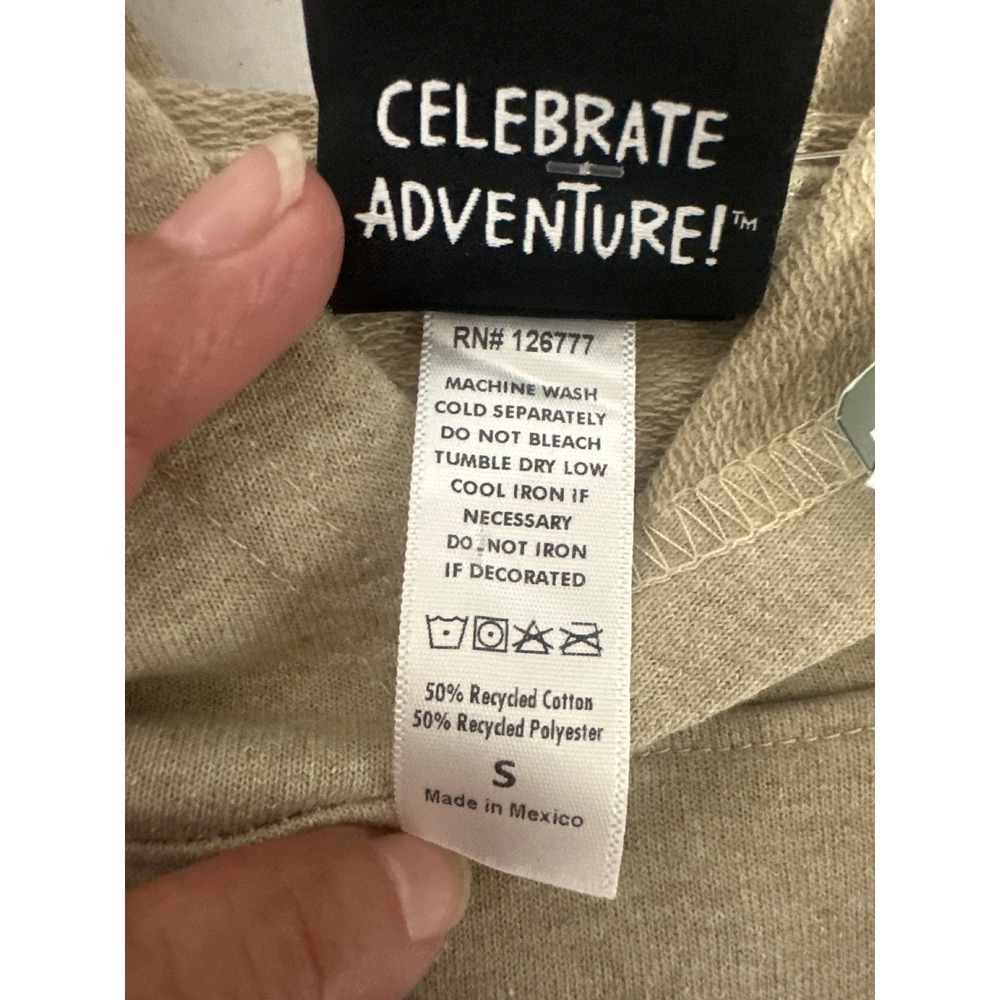 NWT The Duck Company Santa Rosa CA Its 5AM Somewhere Graphic Hoodie Tan S - Picture 8 of 8